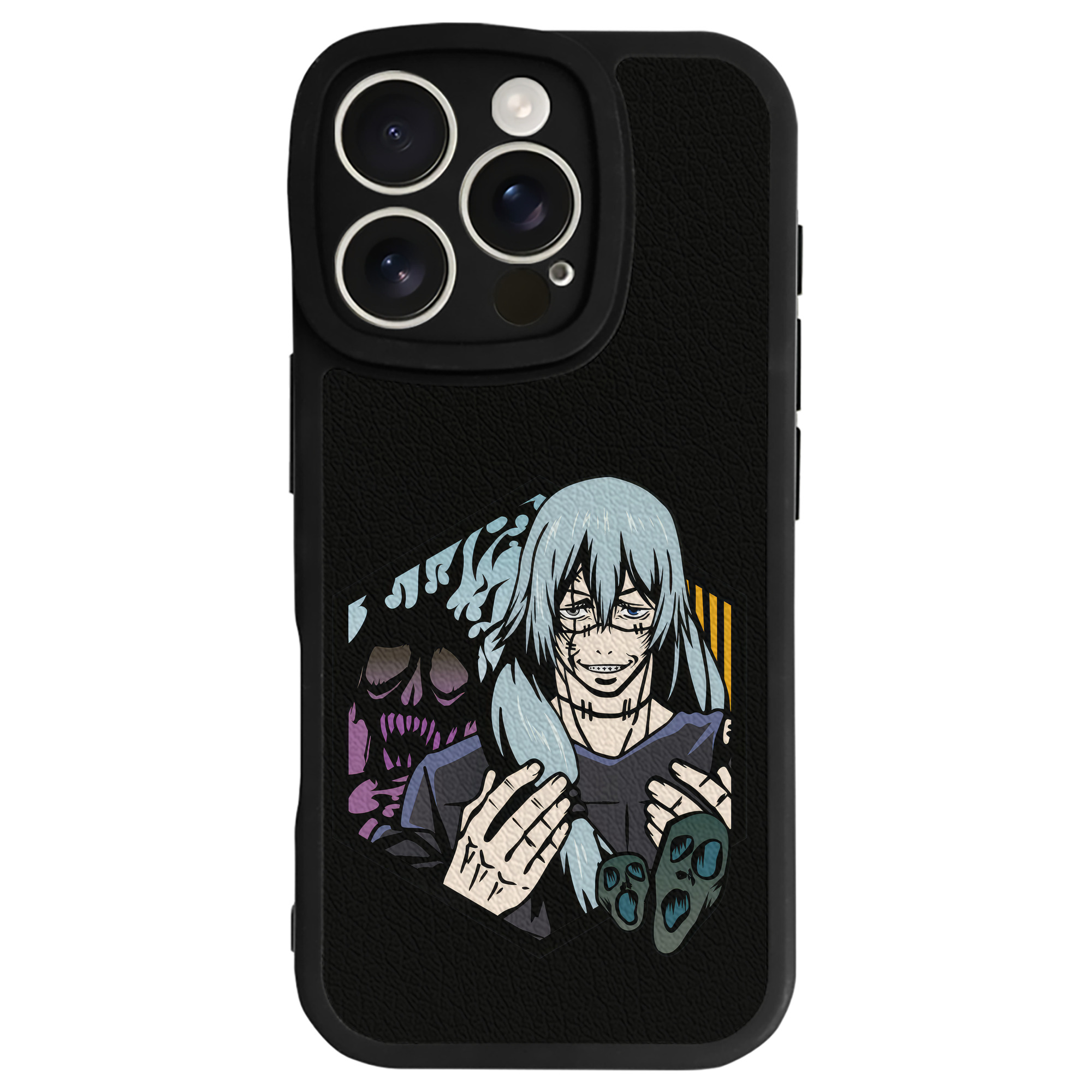 （画像用） 呪術廻戦 Jujutsu Kaisen 【iPhone 16シリーズ対応】シリコンスマホケース（レザー調） 材質：シリコン